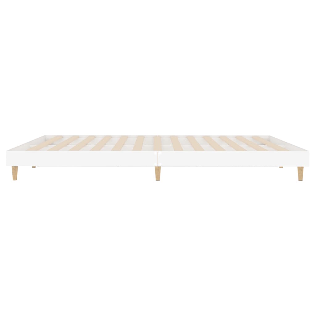 vidaXL Estructura de cama madera de ingeniería blanca 140x200 cm