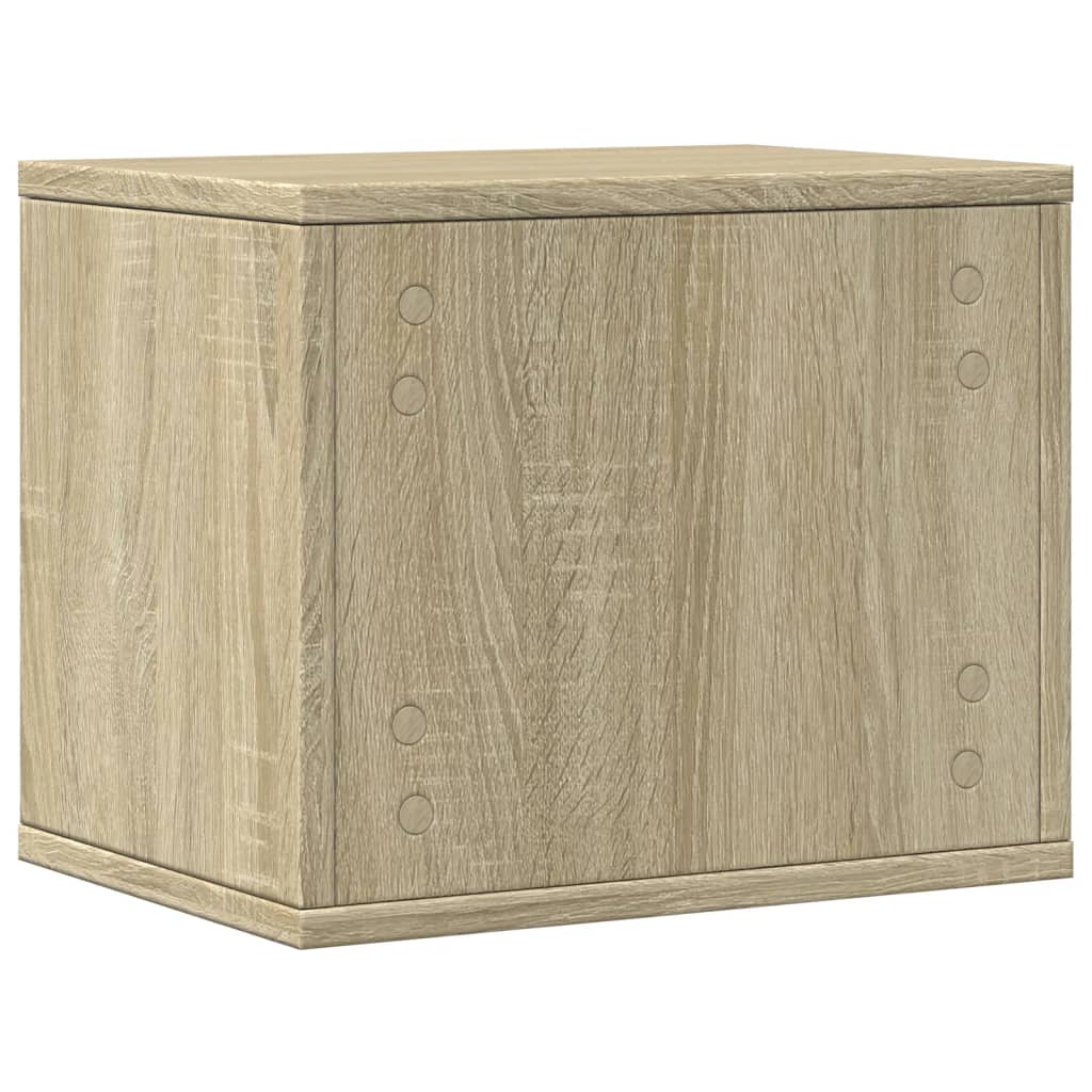 vidaXL Organizador escritorio madera color roble Sonoma 36x26x29,5 cm