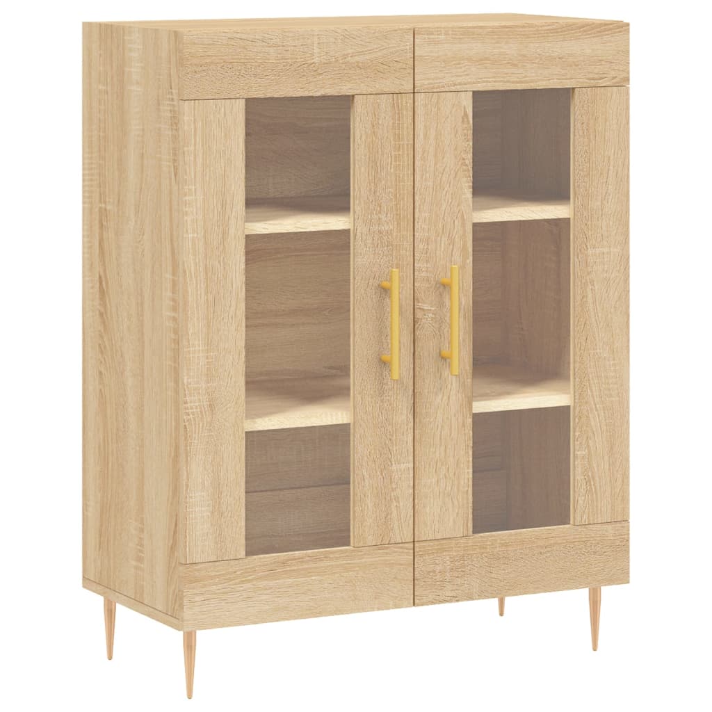 vidaXL Aparador de madera de ingeniería roble Sonoma 69,5x34x90 cm