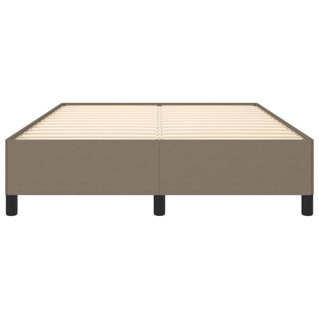 vidaXL Estructura de cama de tela gris taupe 140x190 cm