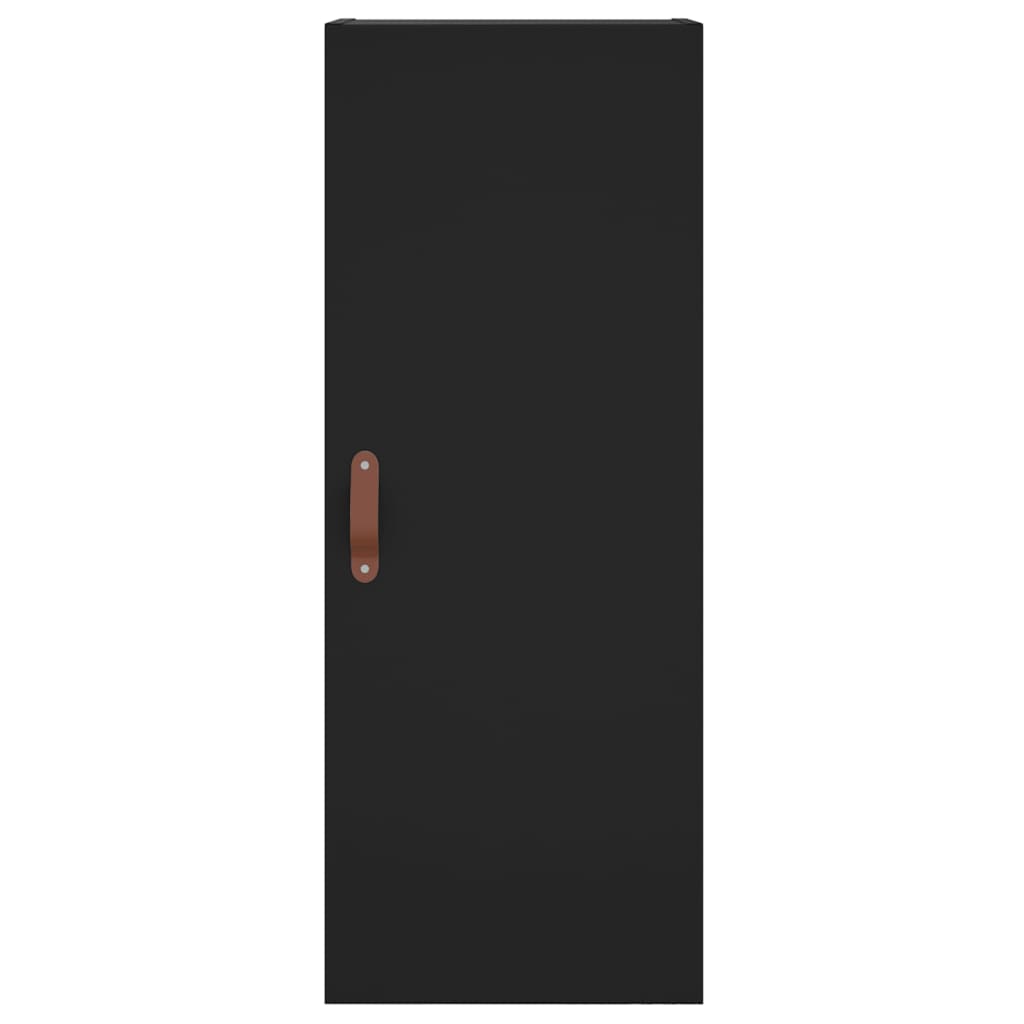 vidaXL Armario de pared negro 34,5x34x90 cm