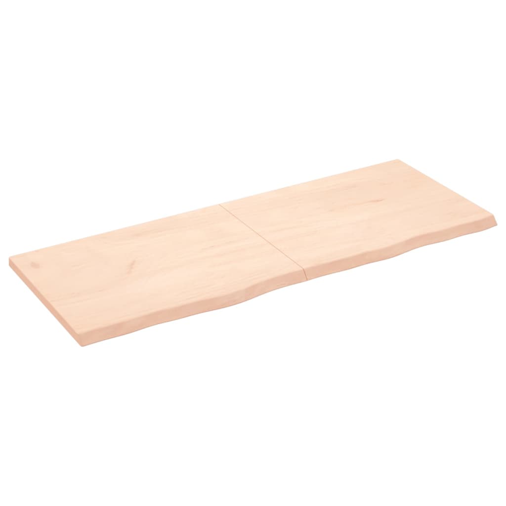 vidaXL Encimera de baño madera maciza sin tratar 160x60x(2-4) cm