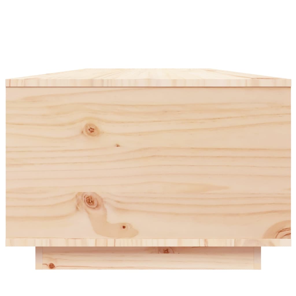 vidaXL Mesa de centro de madera maciza de pino 80x50x35,5 cm