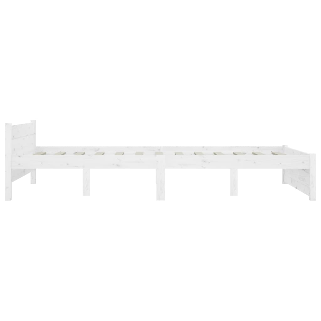 vidaXL Estructura de cama con cajones blanco 150x200 cm