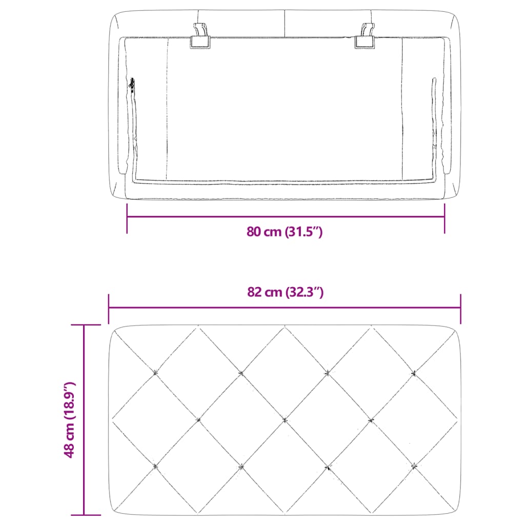 vidaXL Cabecero de cama acolchado terciopelo gris oscuro 80 cm