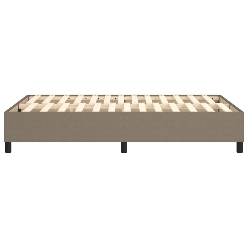 vidaXL Estructura de cama de tela gris taupe 120x200 cm