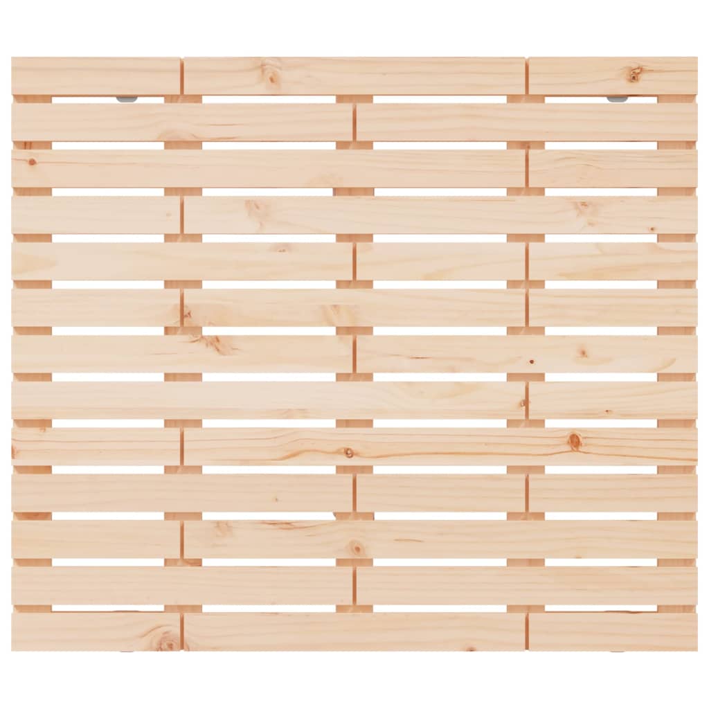 vidaXL Cabecero de cama de pared madera maciza de pino 146x3x91,5 cm