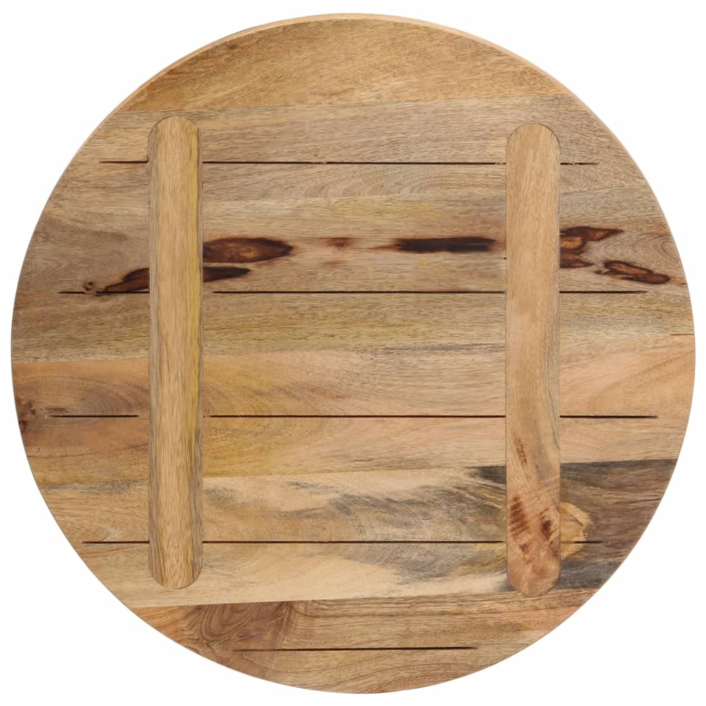 vidaXL Tablero de mesa redondo madera maciza mango rugosa Ø 40x1,5 cm