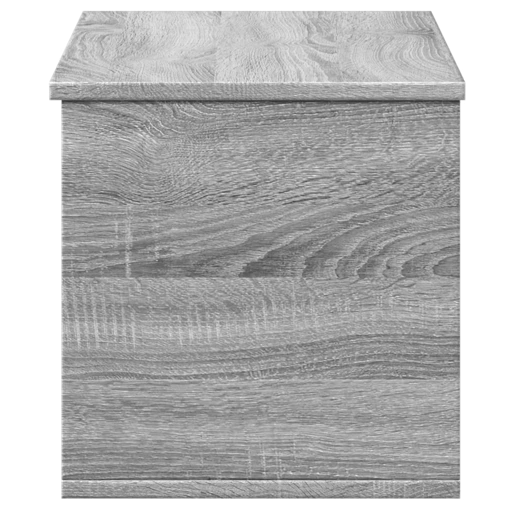 vidaXL Caja de almacenaje madera de ingeniería gris Sonoma 90x35x35 cm