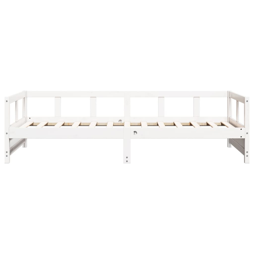 vidaXL Sofá cama sin colchón madera maciza de pino blanco 80x200 cm