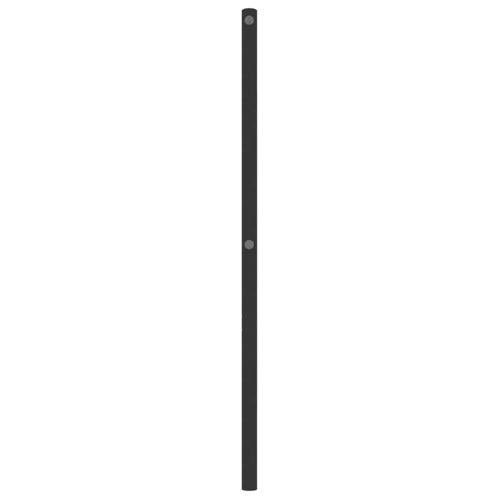 vidaXL Cabecero de metal negro 120 cm