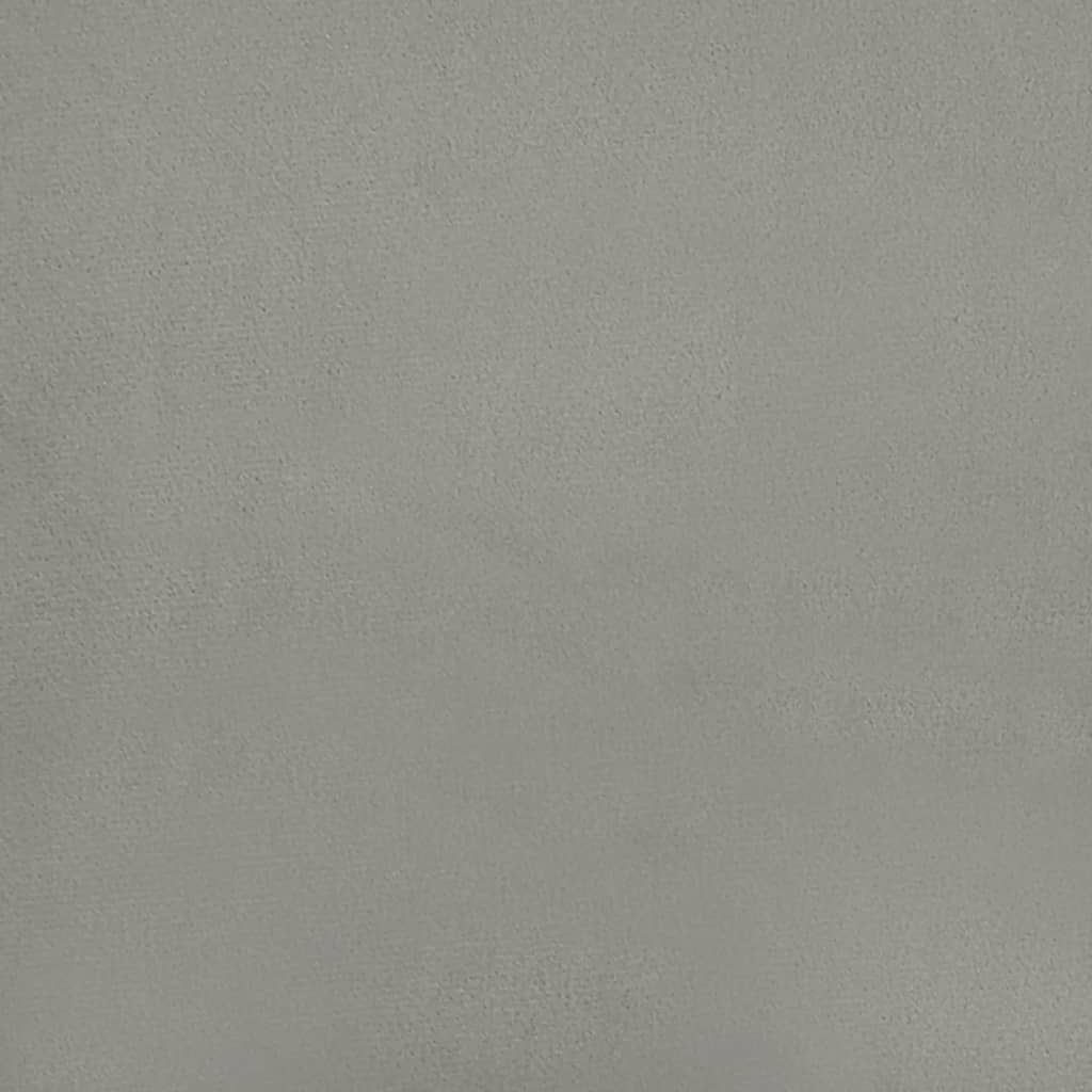 vidaXL Cabecero de terciopelo gris claro 103x16x78/88 cm