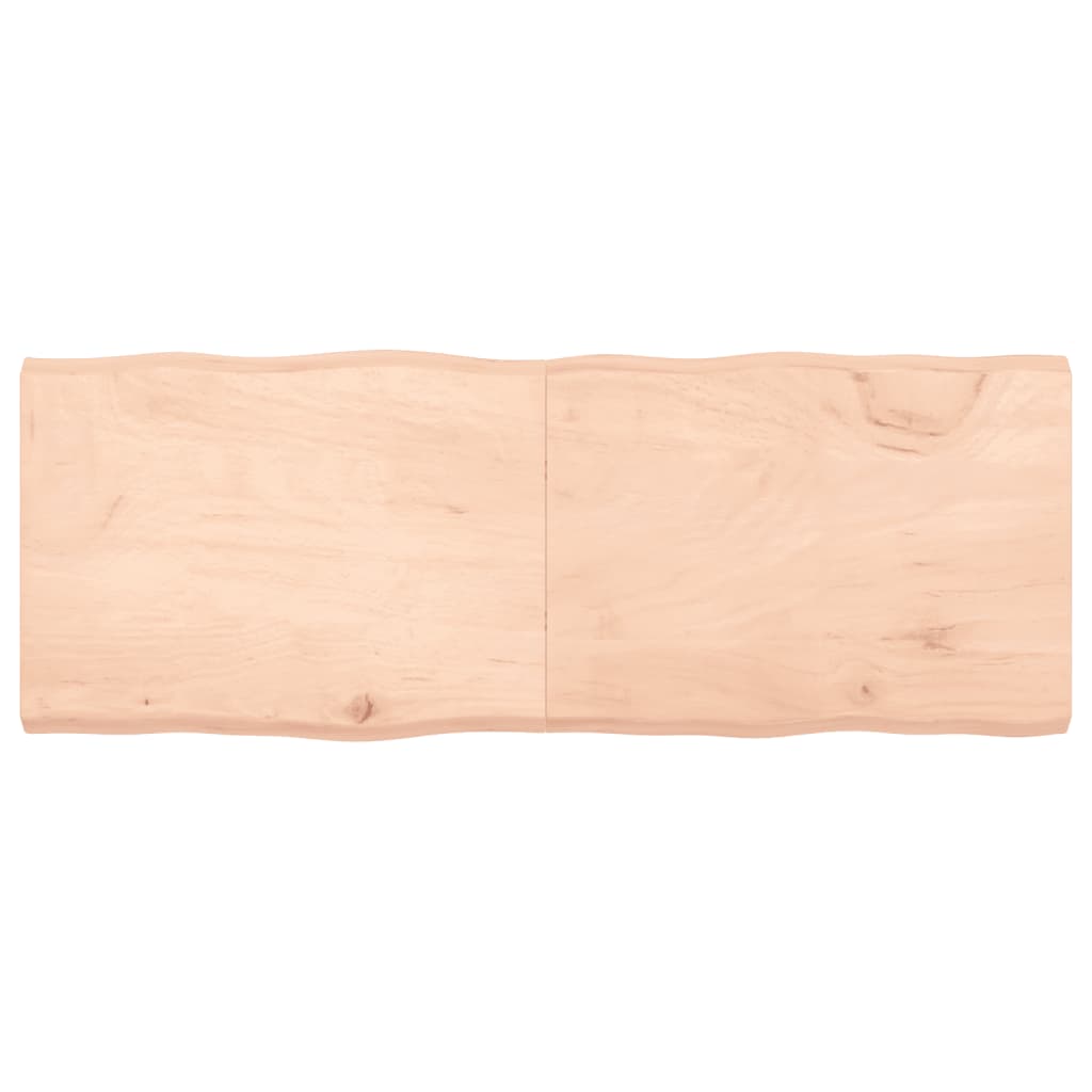 vidaXL Tablero de mesa madera maciza borde natural 160x60x(2-6) cm