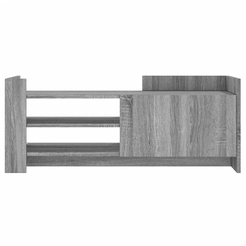 vidaXL Mueble de TV madera contrachapada gris Sonoma 100x35x40 cm