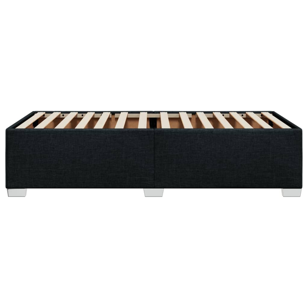 vidaXL Estructura de cama sin colchón tela negro 90x190 cm