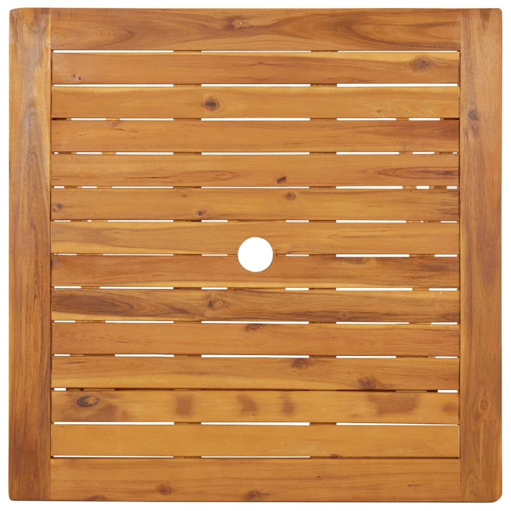Mesa plegable de madera, mesa pequeña de madera de acacia para uso en  interiores y exteriores, resistente a la intemperie y totalmente montada..