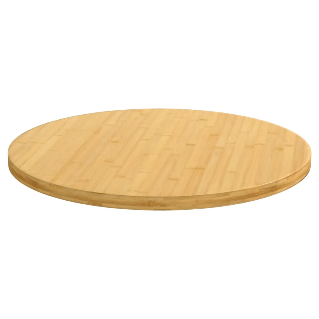 vidaXL Tablero de mesa de bambú Ø70x2,5 cm