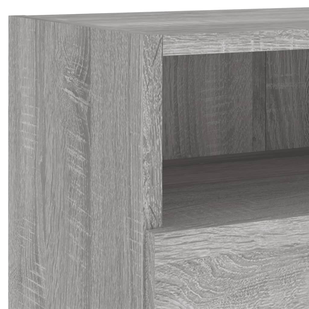 vidaXL Muebles de pared para TV 2 uds madera gris Sonoma 80x30x30 cm