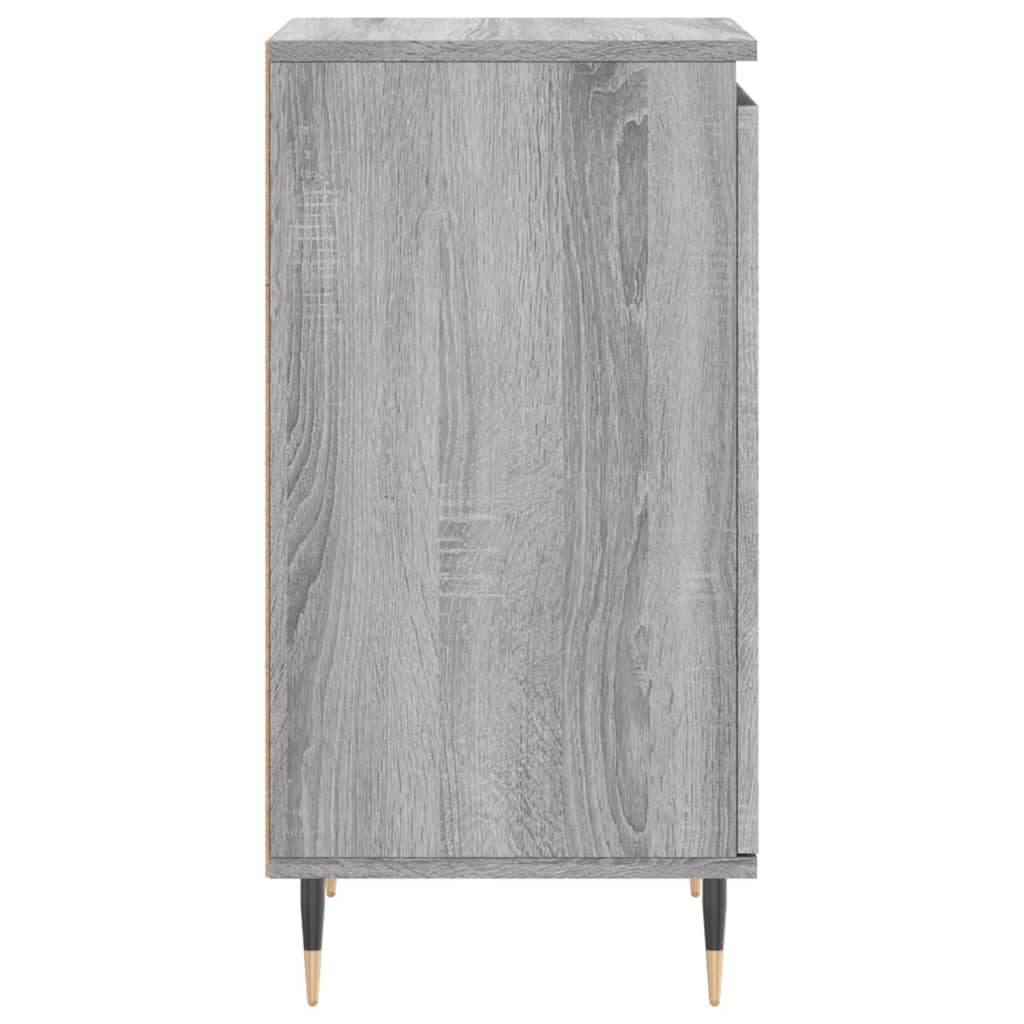 vidaXL Aparadores 2 uds madera de ingeniería gris Sonoma 40x35x70 cm