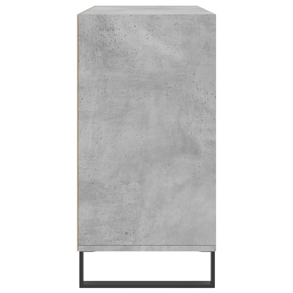 vidaXL Aparador de madera contrachapada gris hormigón 103,5x35x70 cm