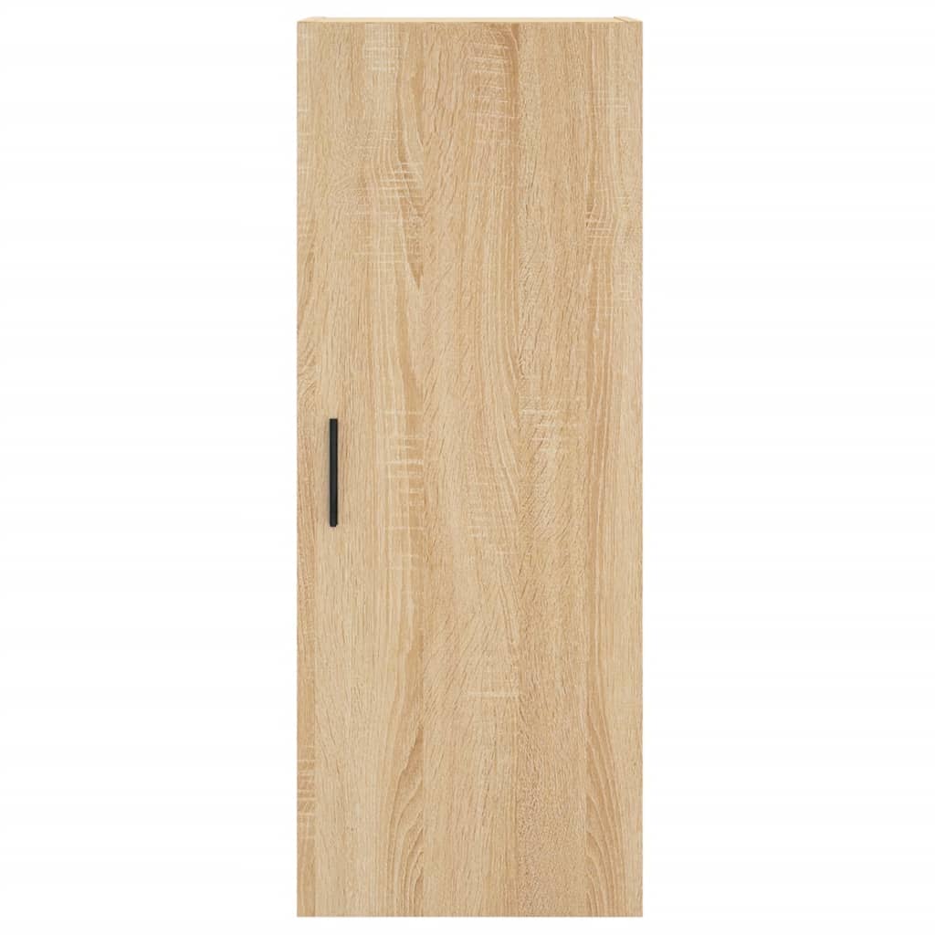 vidaXL Aparador de madera contrachapada roble Sonoma 34,5x34x180 cm