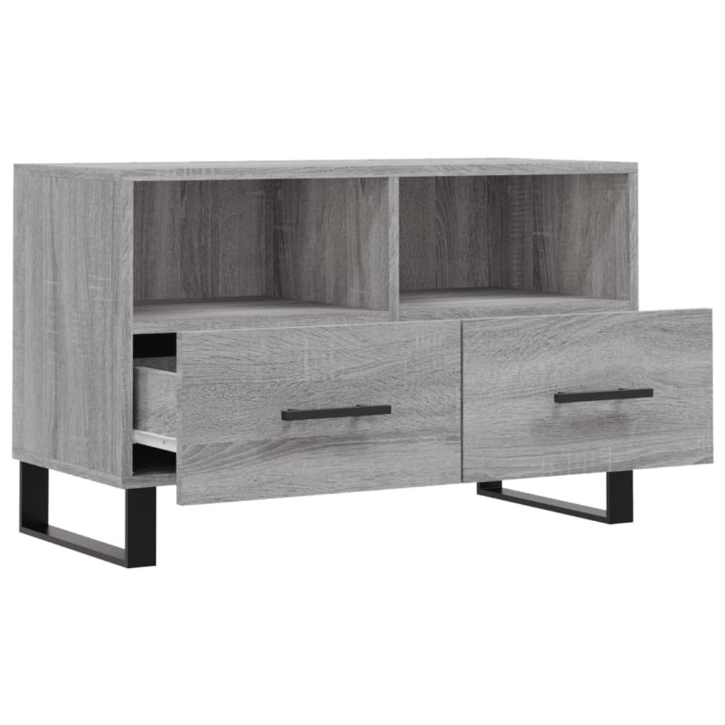 vidaXL Mueble de TV madera de ingeniería gris Sonoma 80x36x50 cm