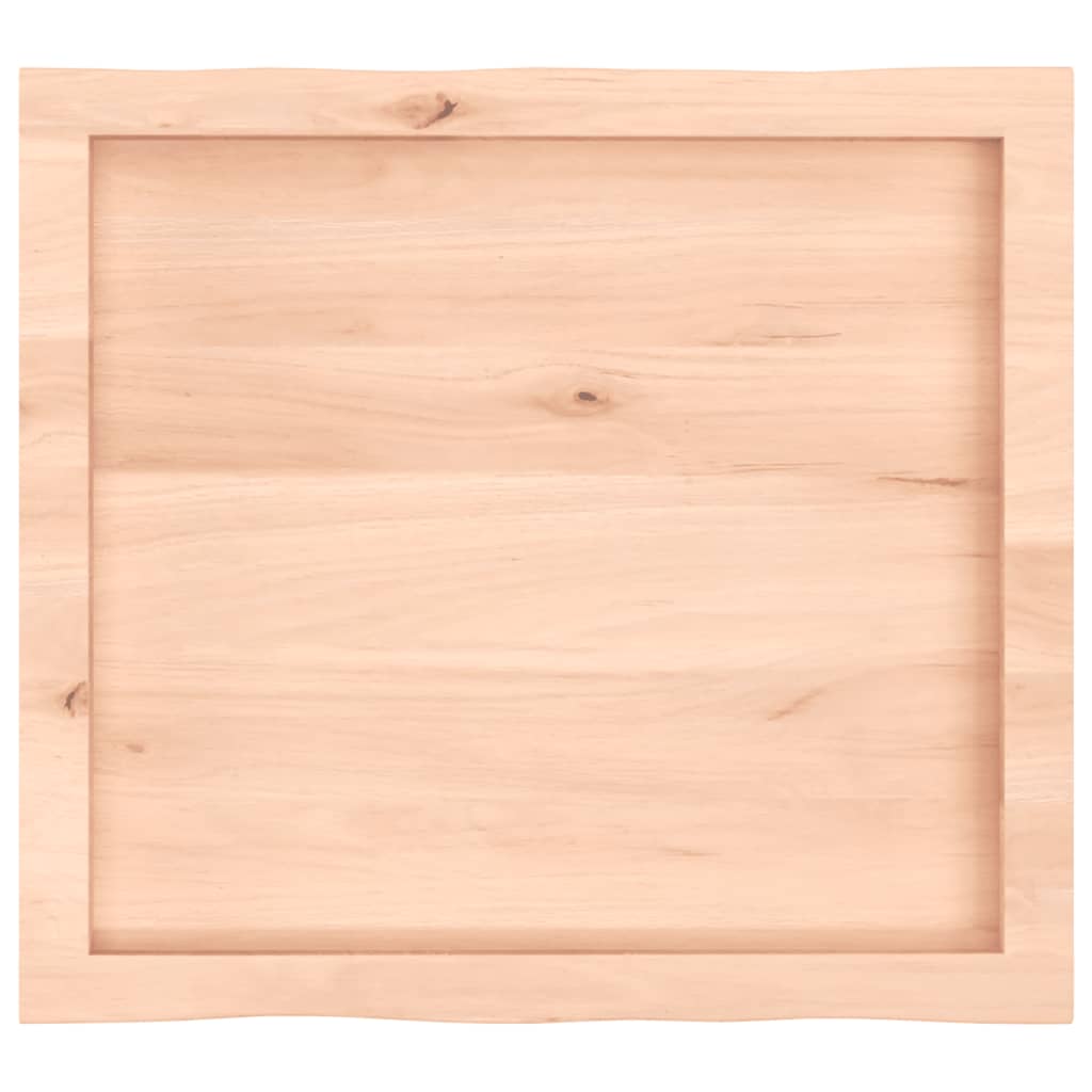 vidaXL Tablero de mesa madera maciza borde natural 60x50x(2-6) cm