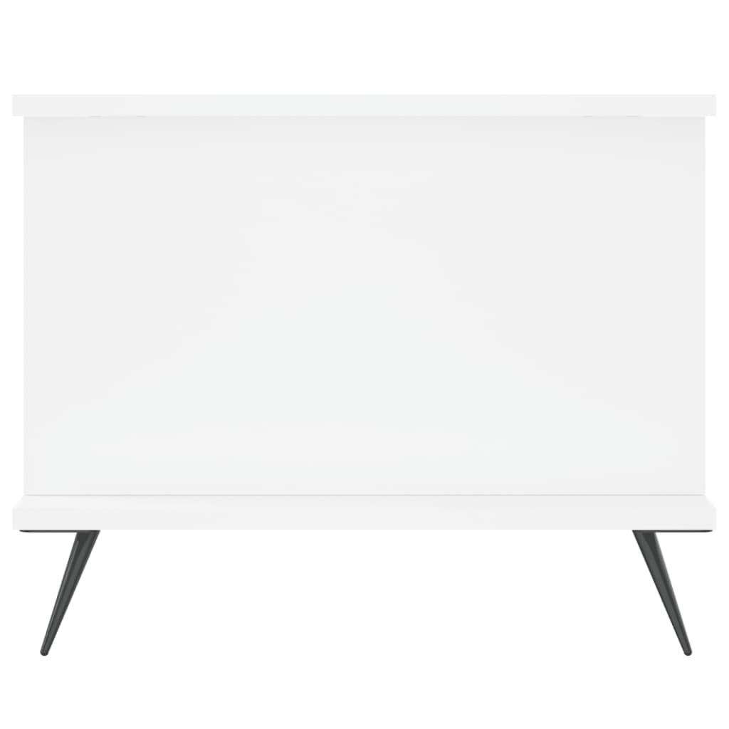 vidaXL Mesa de centro madera contrachapada blanco 90x50x40 cm