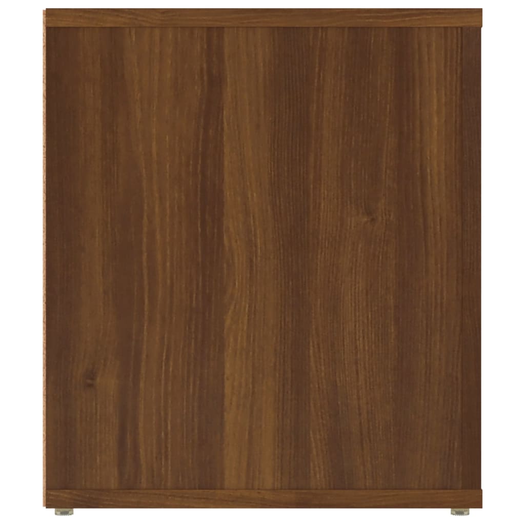 vidaXL Mueble TV madera contrachapada color marrón roble 100x35x40 cm