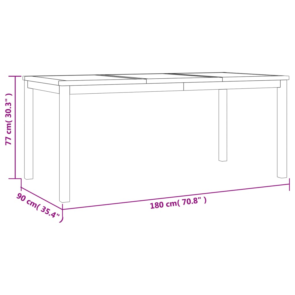 vidaXL Juego de comedor para jardín 4 piezas madera maciza de teca