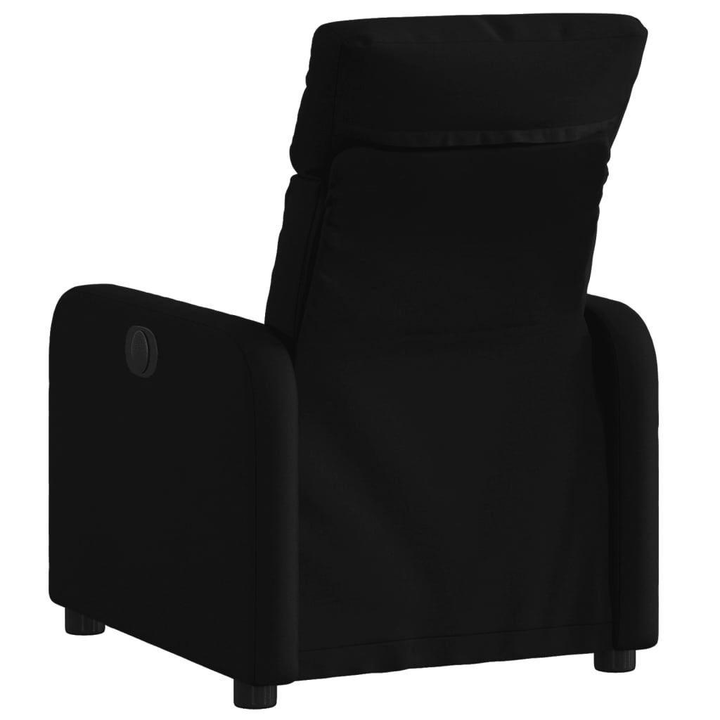 vidaXL Sillón reclinable de tela negro