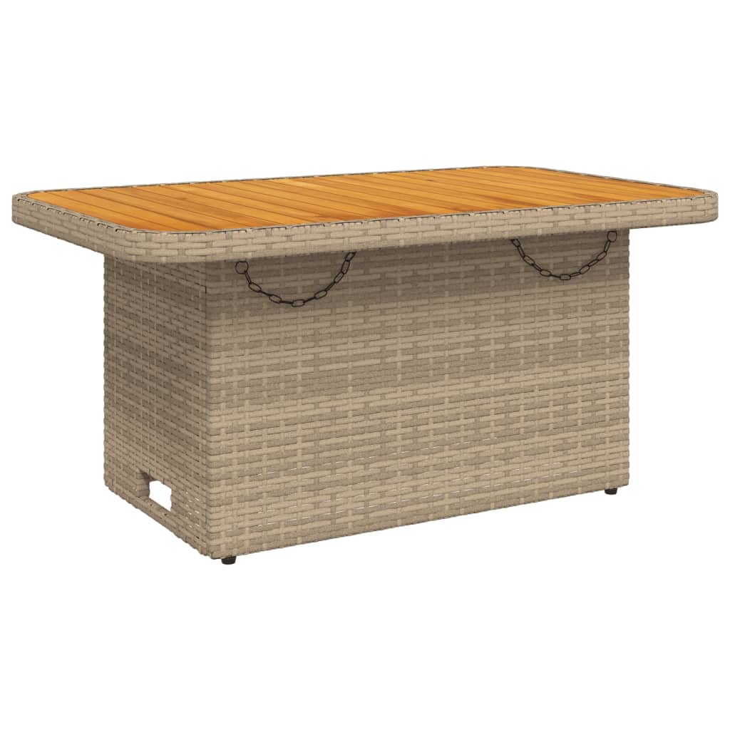 vidaXL Set comedor de jardín 2 pzas con cojines ratán sintético beige