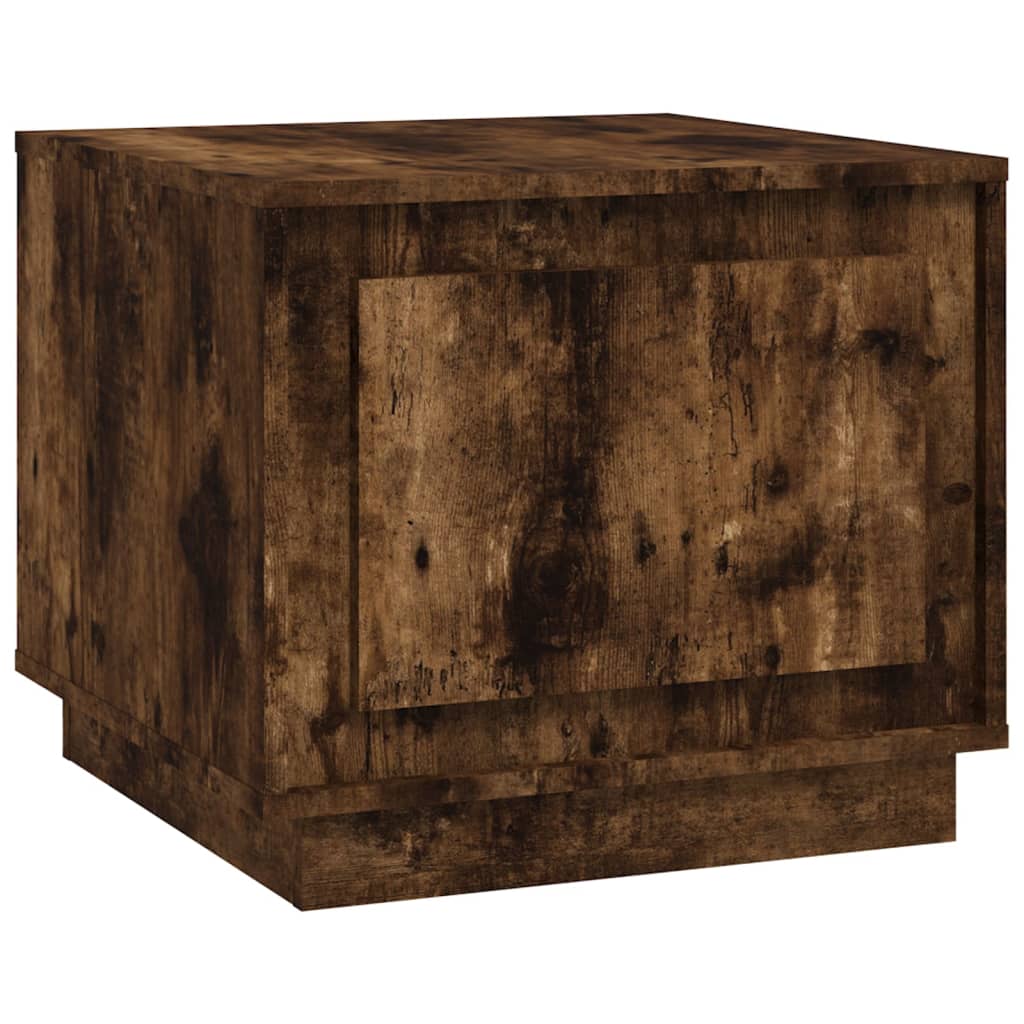 vidaXL Mesa de centro madera contrachapada roble ahumado 51x50x44 cm