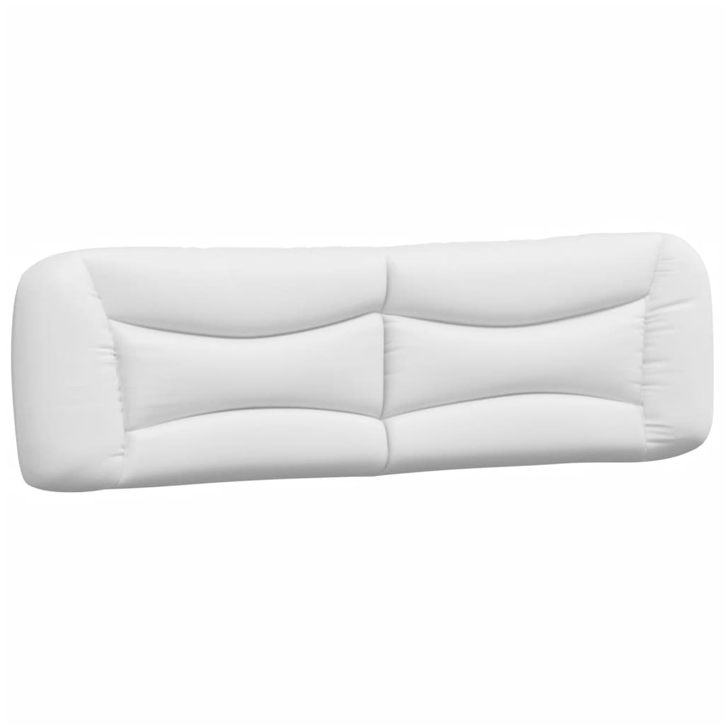 vidaXL Estructura de cama sin colchón cuero sintético blanco 180x200cm