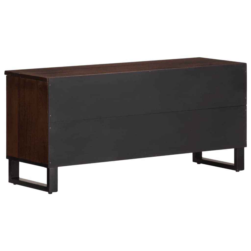 vidaXL Mueble de TV madera maciza mango marrón 100x34x46 cm