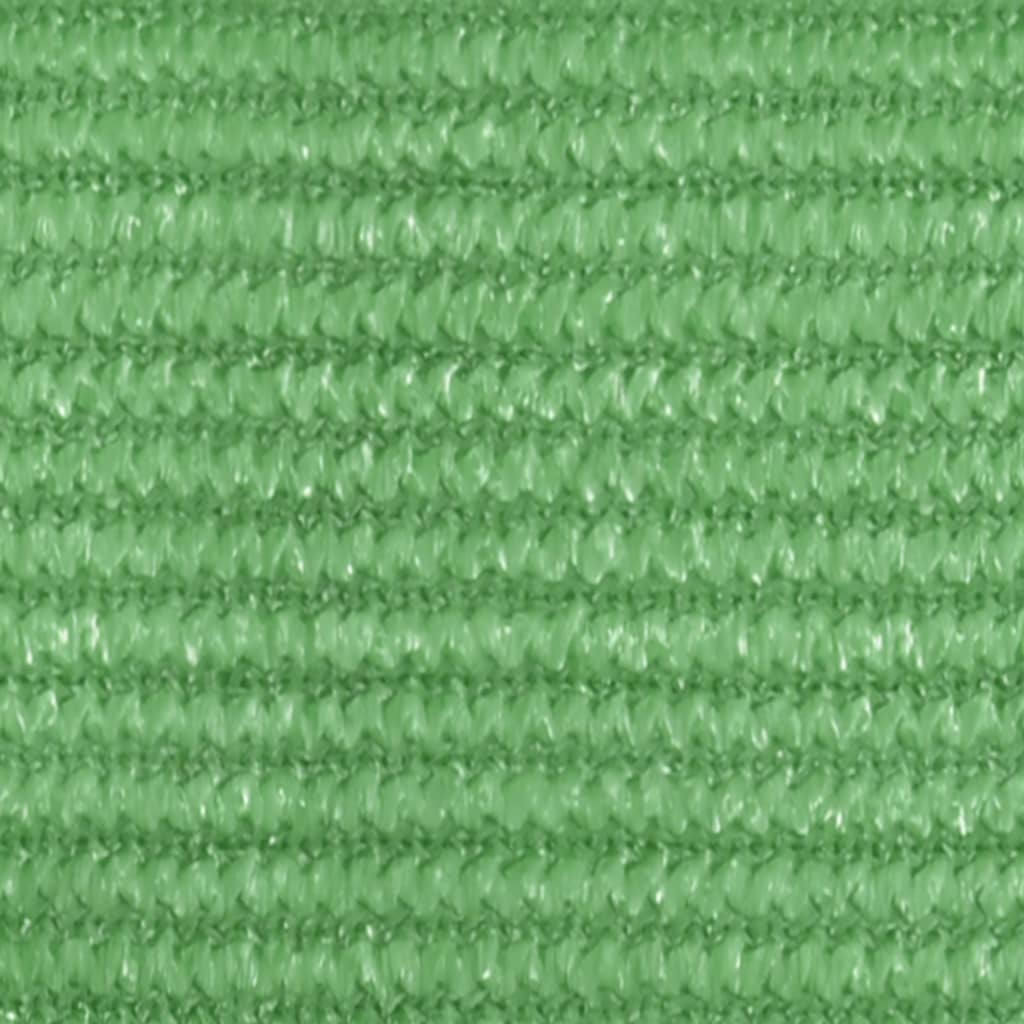 vidaXL Toldo de vela HDPE verde claro 160 g/m² 2x4 m