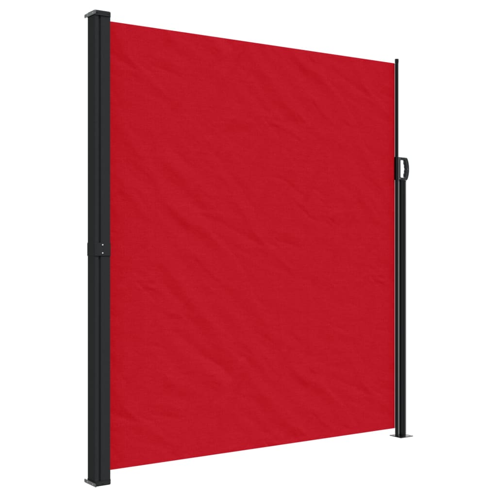 vidaXL Toldo lateral retráctil rojo 220x600 cm