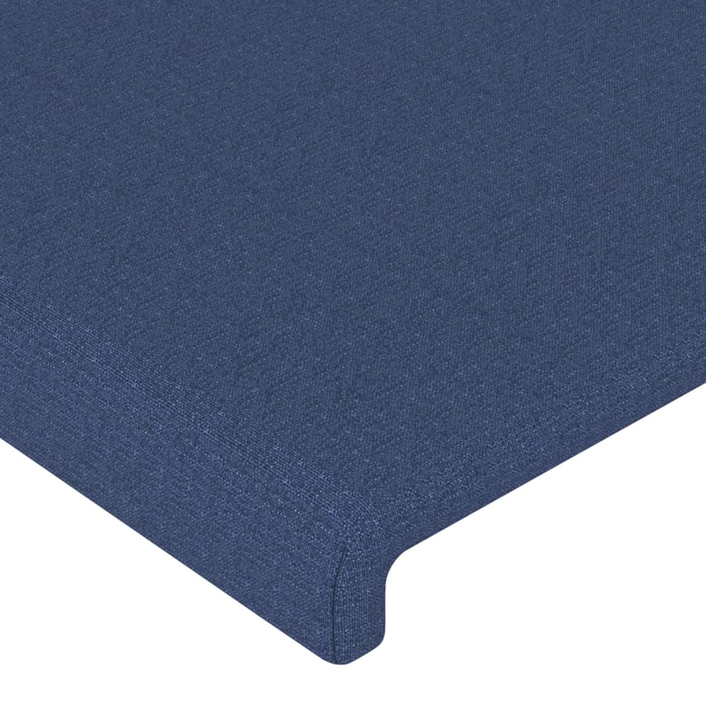 vidaXL Cabecero con orejas de tela azul 83x23x118/128 cm