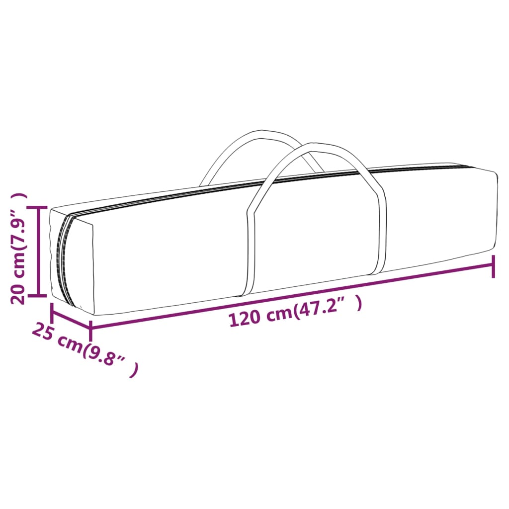 vidaXL Carpa para fiestas plegable color crema 3x3 m