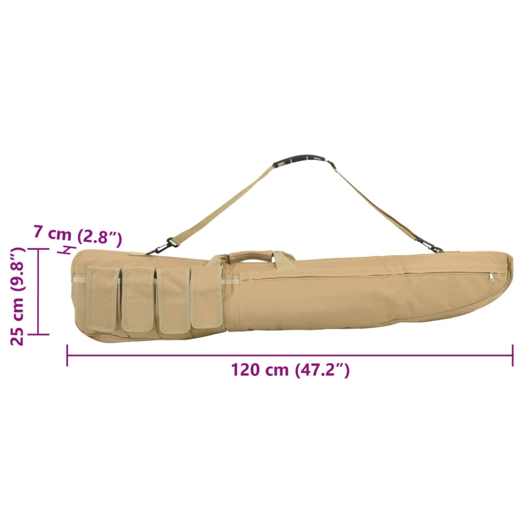 vidaXL Bolsa para rifle con correa de hombro tela oxford 120 cm