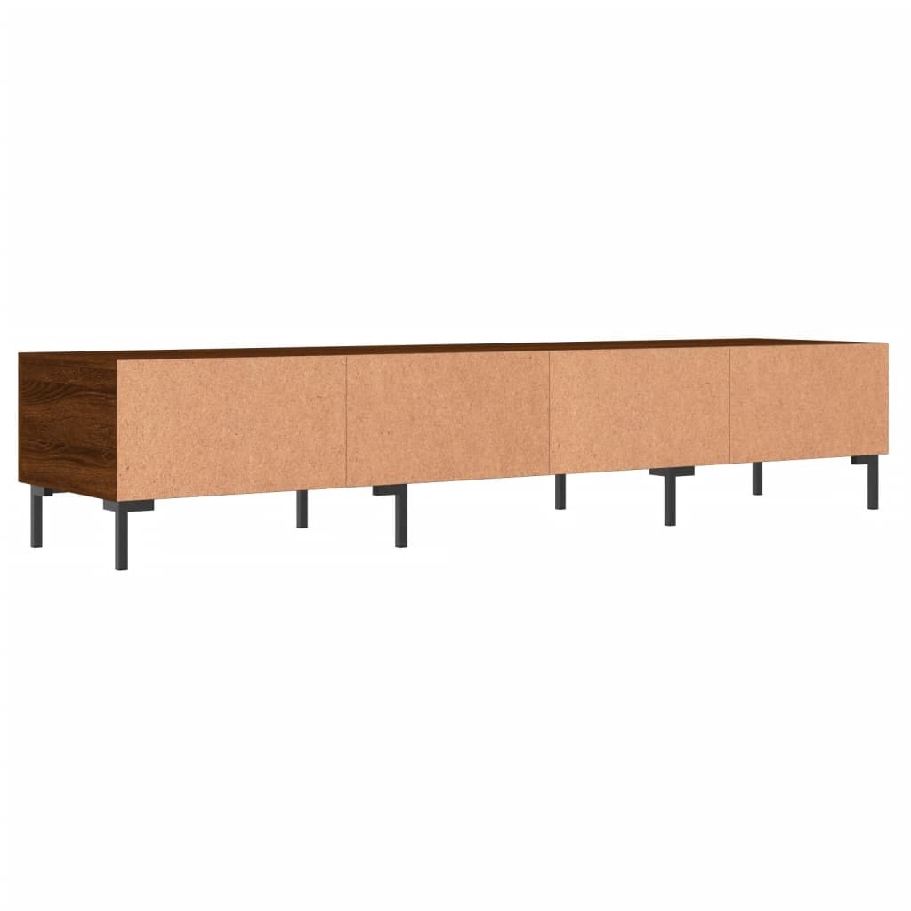 vidaXL Mueble de TV madera de ingeniería roble marrón 150x36x30 cm