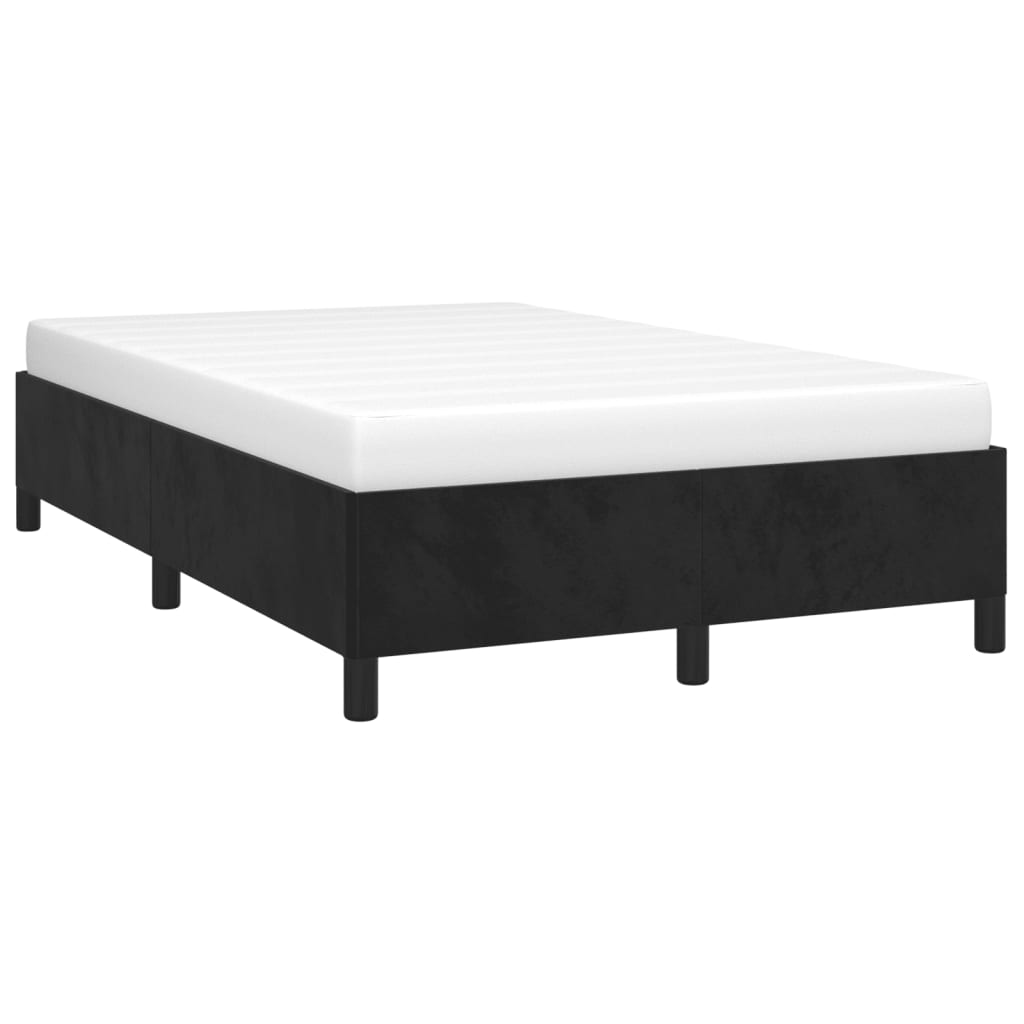 vidaXL Estructura de cama sin colchón terciopelo negro 120x200 cm