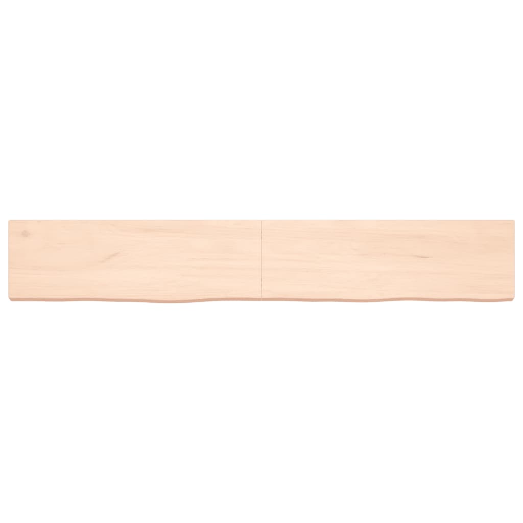 vidaXL Encimera de baño madera maciza sin tratar 180x30x(2-6) cm