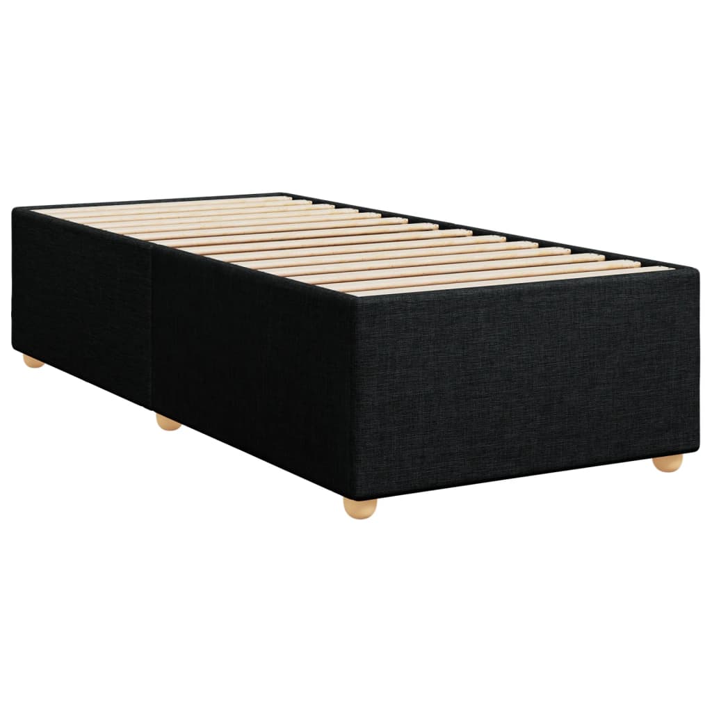 vidaXL Estructura de cama sin colchón tela negro 80x200 cm