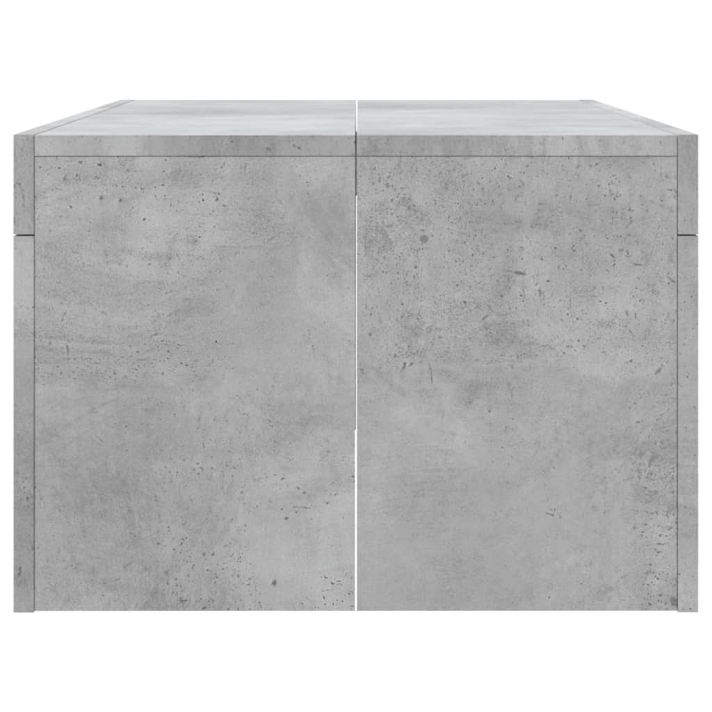 vidaXL Mesa de centro madera de ingeniería gris hormigón 102x50x36 cm