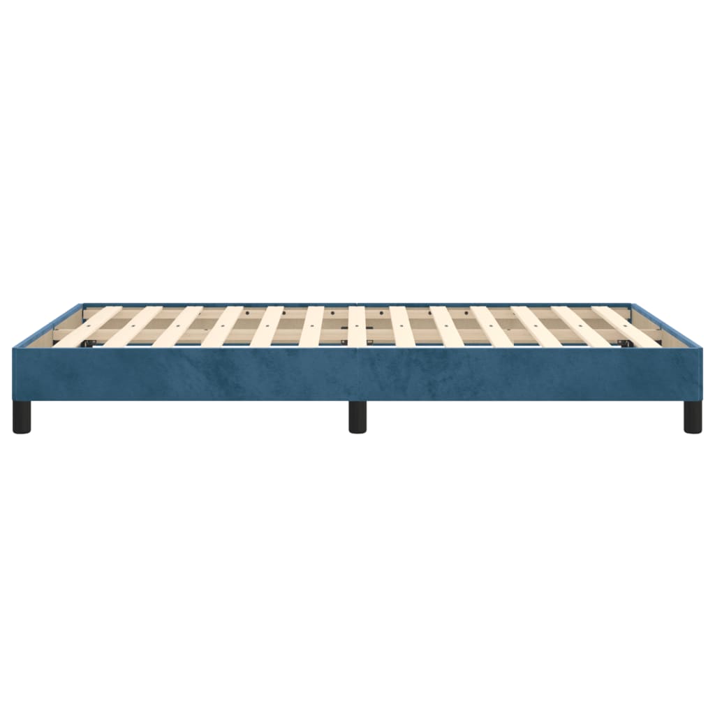 vidaXL Estructura de cama terciopelo azul oscuro 120x190 cm