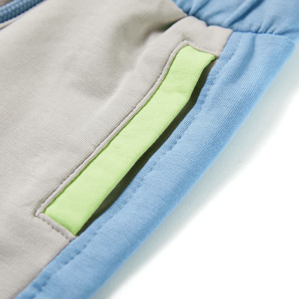 Pantalón corto infantil con cordón azul 92