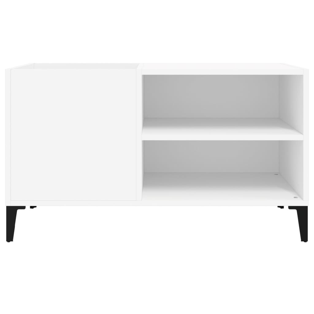 vidaXL Mueble para discos madera contrachapada blanco 84,5x38x48 cm