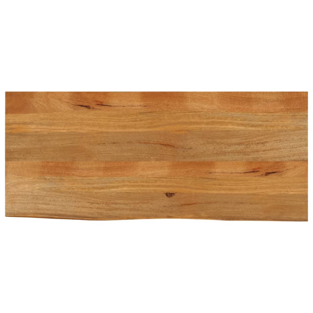 vidaXL Tablero de mesa borde natural madera maciza mango 140x60x2,5 cm