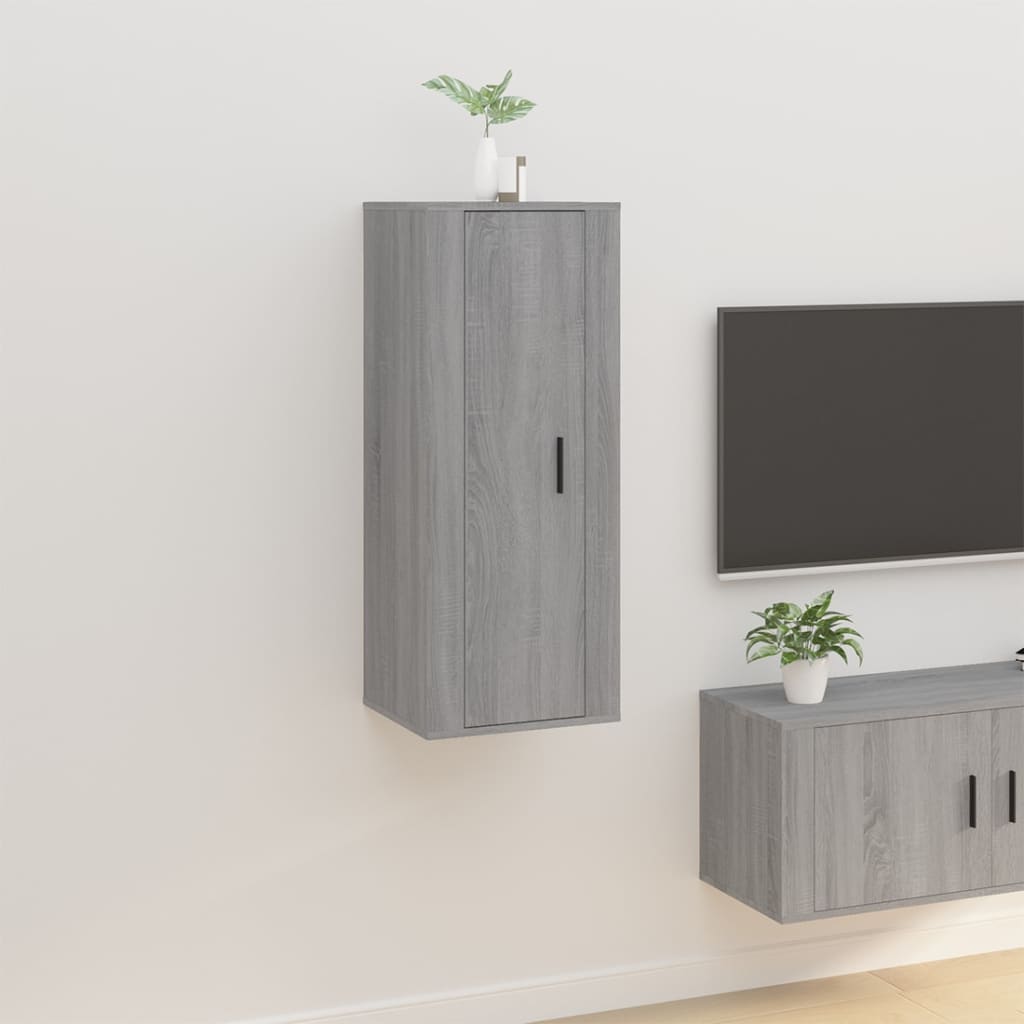 vidaXL Mueble para TV de pared gris Sonoma 40x34,5x100 cm